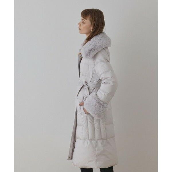 GRACE CONTINENTAL / グレースコンチネンタル ファーカラーロングダウンの画像
