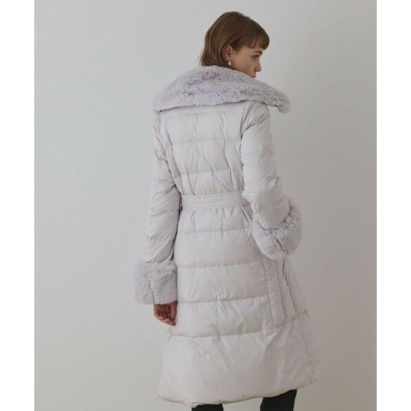 GRACE CONTINENTAL / グレースコンチネンタル ファーカラーロングダウンの画像