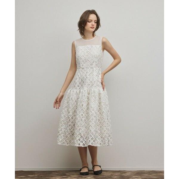 GRACE CONTINENTAL（グレースコンチネンタル） コード刺繍ワンピース