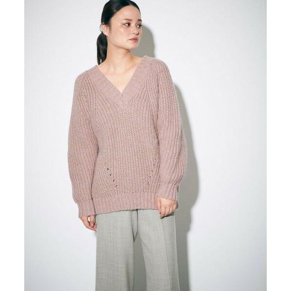 GRACE CONTINENTAL / グレースコンチネンタル バックケーブルニットトップ