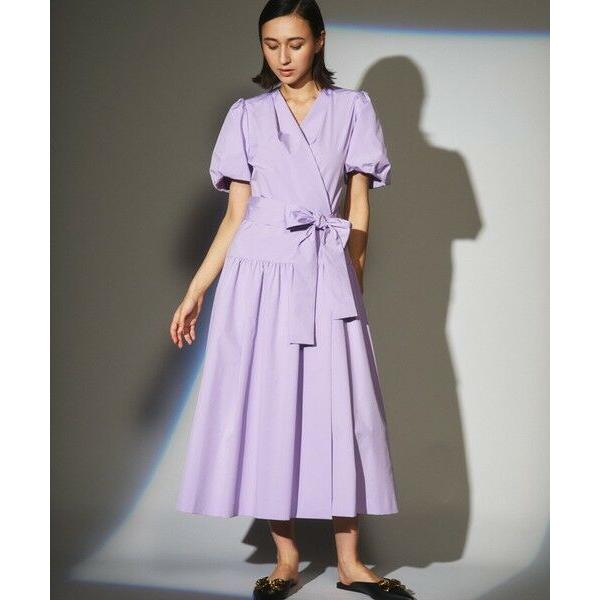 GRACE CONTINENTAL / グレースコンチネンタル トリアセタフタラップドレス