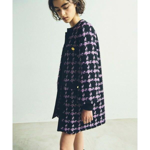 【匿名・即日発送】新品タグ付き　グレースコンチネンタル　ツイードフーディーコート ツイードフーディーコート / GRACE CONTINENTAL | GRACE