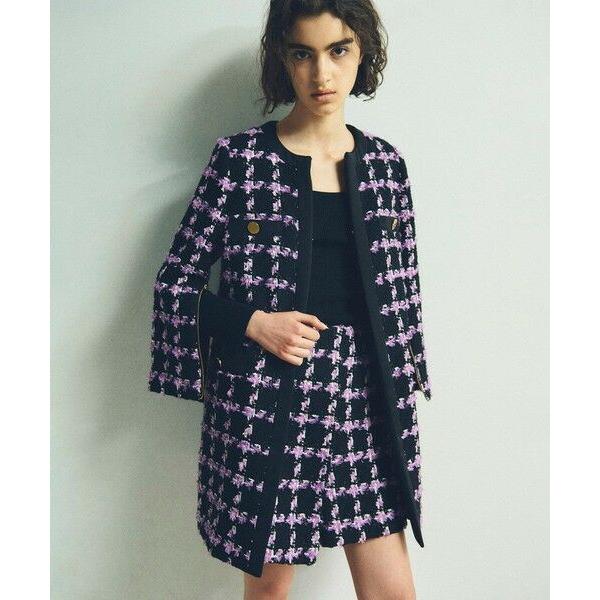 未使用◆グレースコンチネンタル 2023aw チェック ツイード コート フェザーチェックツイードコート / GRACE CONTINENTAL | GRACE