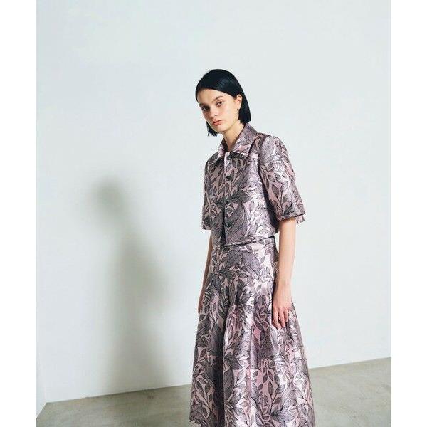 GRACE CONTINENTAL / グレースコンチネンタル ボタニカルジャガードシャツ