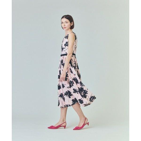 グレースコンチネンタル バイカラーボタニカルドレス バイカラー