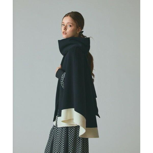 GRACE CONTINENTAL / グレースコンチネンタル ストール付リバーケープの画像