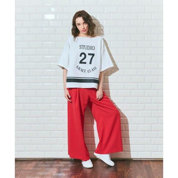 GRACE CONTINENTAL / グレースコンチネンタル リネンタッチタックパンツの画像