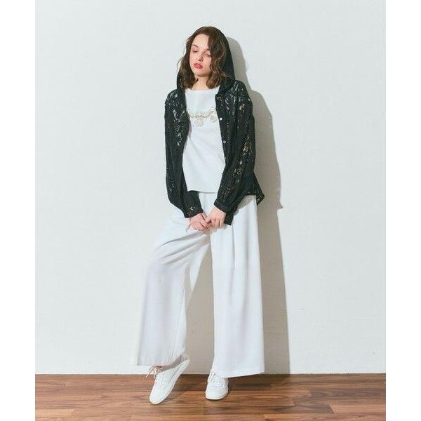 GRACE CONTINENTAL / グレースコンチネンタル リネンタッチタックパンツの画像
