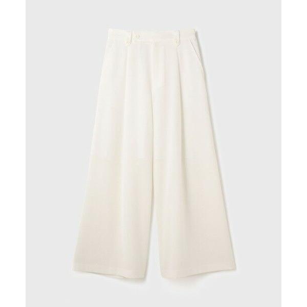 GRACE CONTINENTAL / グレースコンチネンタル リネンタッチタックパンツの画像