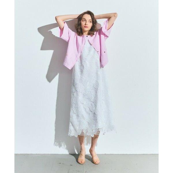 GRACE CONTINENTAL / グレースコンチネンタル メッシュフラワーレースワンピースの画像