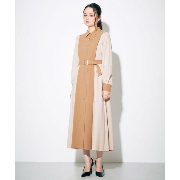 GRACE CONTINENTAL / グレースコンチネンタル シャツカラー配色ワンピース | GRACE CONTINENTAL