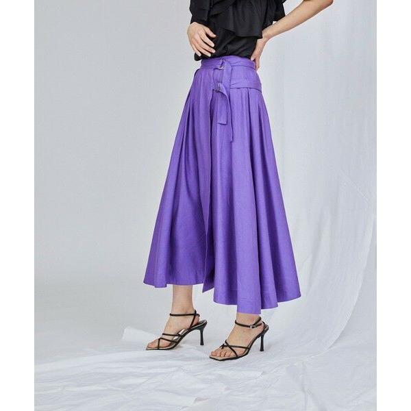 グレースコンチネンタル（GRACE CONTINENTAL）/ラップリネンミックススカート GRACE CONTINENTAL / グレースコンチネンタル ラップリネンミックス