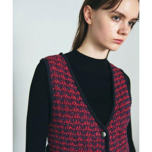 専用Grace continental バイカラージャガードニット バイカラージャガードニットワンピース / GRACE CONTINENTAL