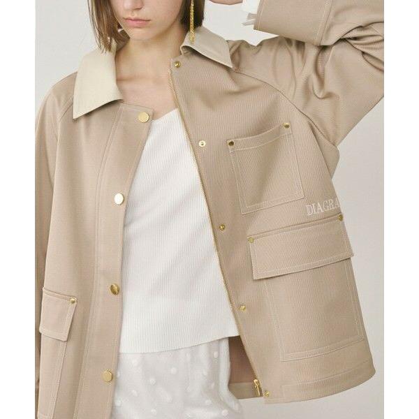 mame kurogouchi◇Gジャン/1/コットン/WHT/無地/MM24SS-JK021//