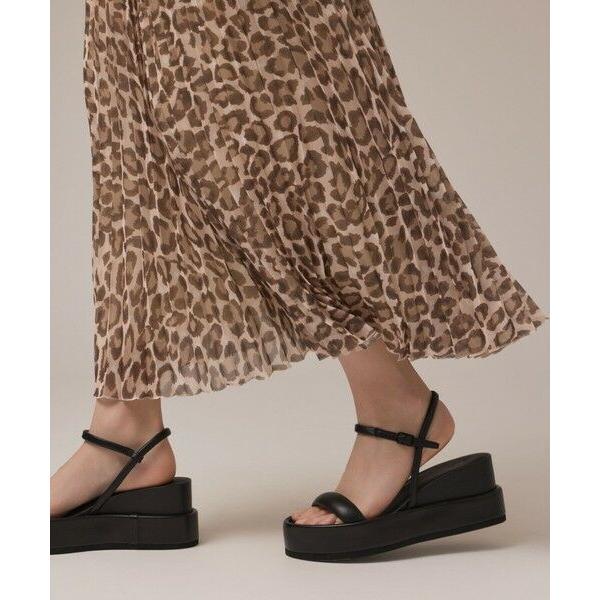 GRACE CONTINENTAL（グレースコンチネンタル） ヒョウ柄ロングプリーツ