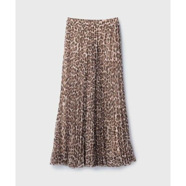 GRACE CONTINENTAL（グレースコンチネンタル） ヒョウ柄ロングプリーツ