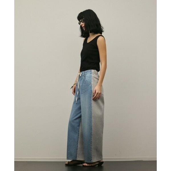 GRACE CONTINENTAL / グレースコンチネンタル コンビドロストデニムパンツの画像