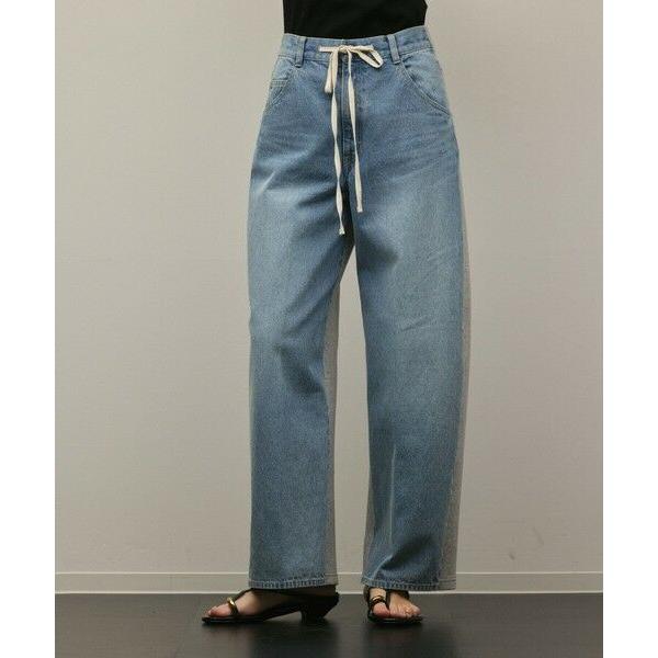 GRACE CONTINENTAL / グレースコンチネンタル コンビドロストデニムパンツの画像