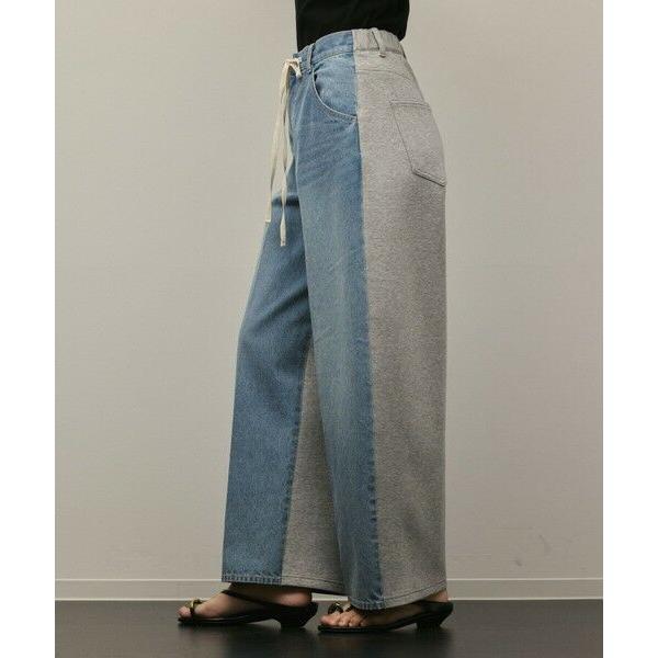 GRACE CONTINENTAL / グレースコンチネンタル コンビドロストデニムパンツの画像