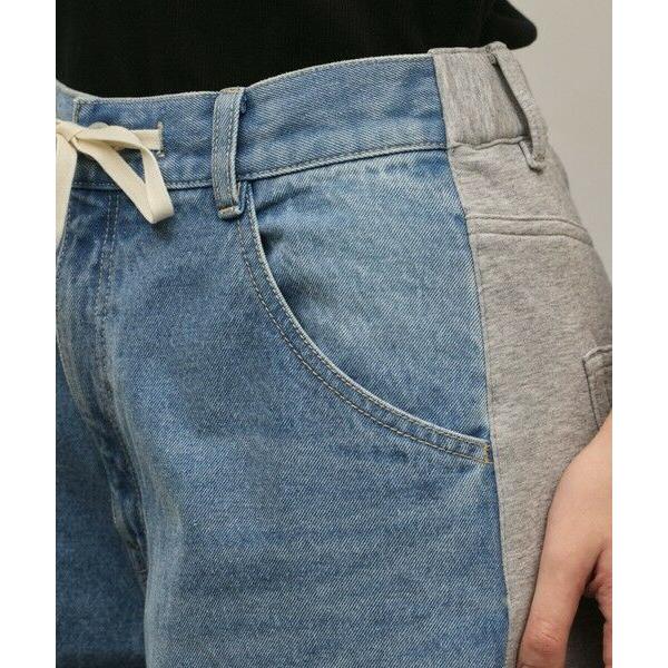 GRACE CONTINENTAL / グレースコンチネンタル コンビドロストデニムパンツの画像