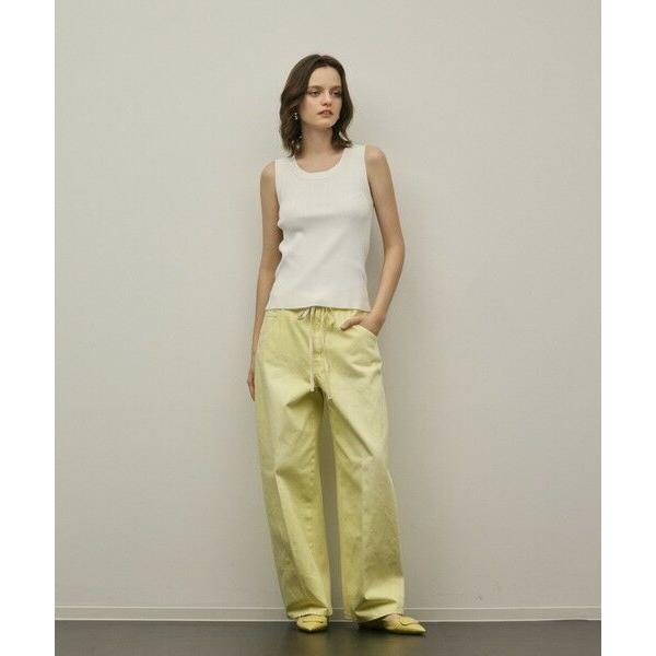 GRACE CONTINENTAL / グレースコンチネンタル コンビドロストデニムパンツの画像