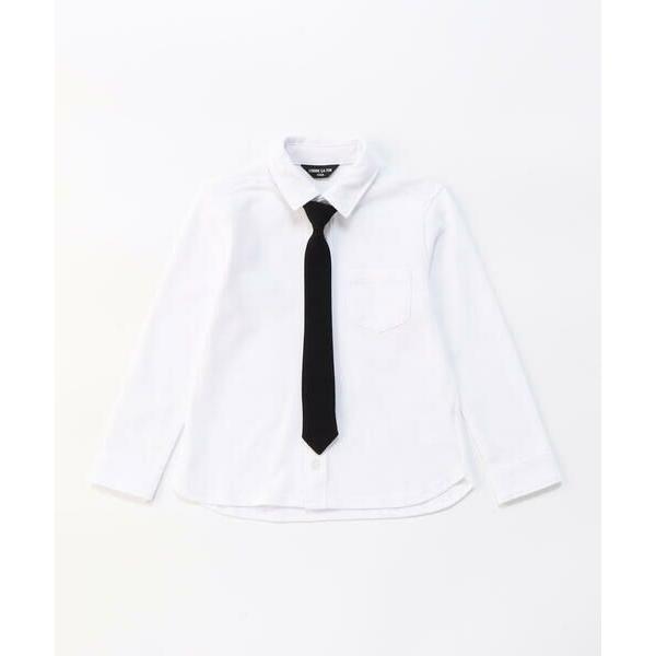 COMME CA ISM / コムサイズム ネクタイ付き 長袖シャツ(100-130cm)