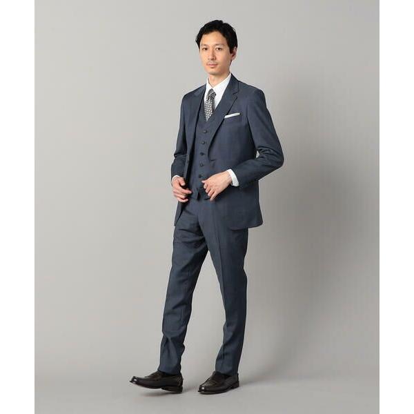 COMME CA MEN / コムサ・メン 【セットアップ対応】チェルッティ プレステージ super130's ウールギャバ スラックス | COMME CA MEN | 01