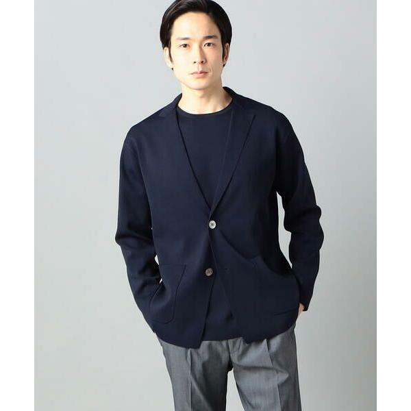 COMME CA MEN / コムサ・メン ポリエステルニットジャッカーデ