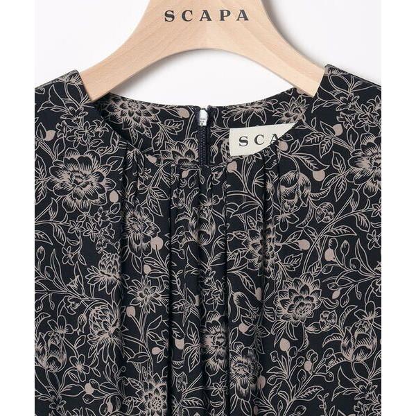 SCAPA（スキャパ） スマートフラワー長袖ワンピース : タカシマヤ
