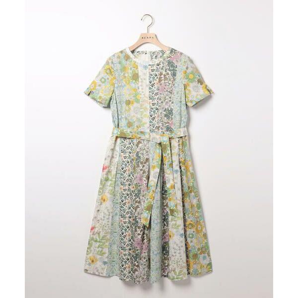 SCAPA（スキャパ） Liberty Printパッチワークワンピース : タカシマヤ