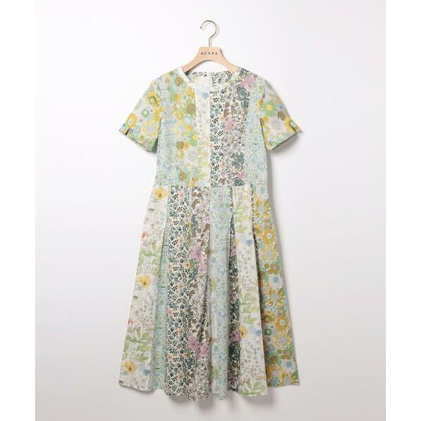 SCAPA（スキャパ） Liberty Printパッチワークワンピース : タカシマヤ
