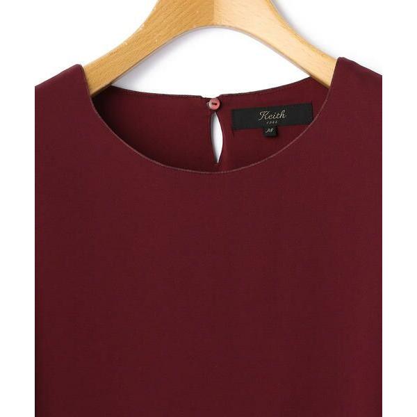 KEITH（キース） サテンジョーゼット ブラウス : タカシマヤ