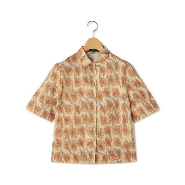 KEITH / キース Ｖ＆Ａ　ＴＩＲＺＡＨ　ＭＡＲＢＬＥブラウスの画像