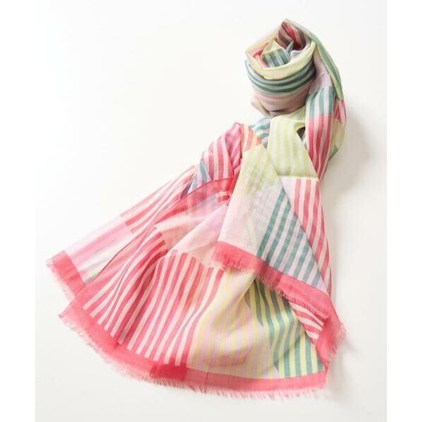 GEORGES RECH / ジョルジュ・レッシュ 幾何ストライプシルク混ストール | GEORGES RECH | 04