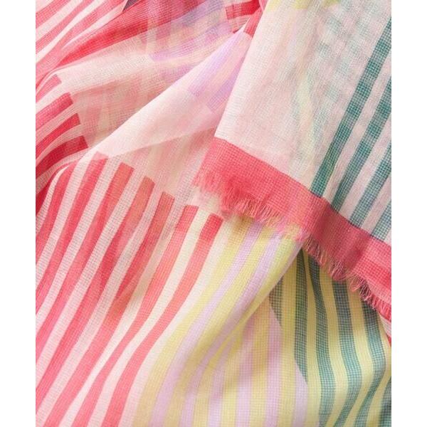 GEORGES RECH / ジョルジュ・レッシュ 幾何ストライプシルク混ストール | GEORGES RECH | 05