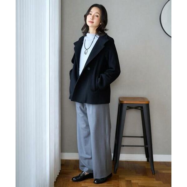 GEORGES RECH / ジョルジュ・レッシュ [日本製]裏起毛シャンブレージョガーワイドパンツ_12
