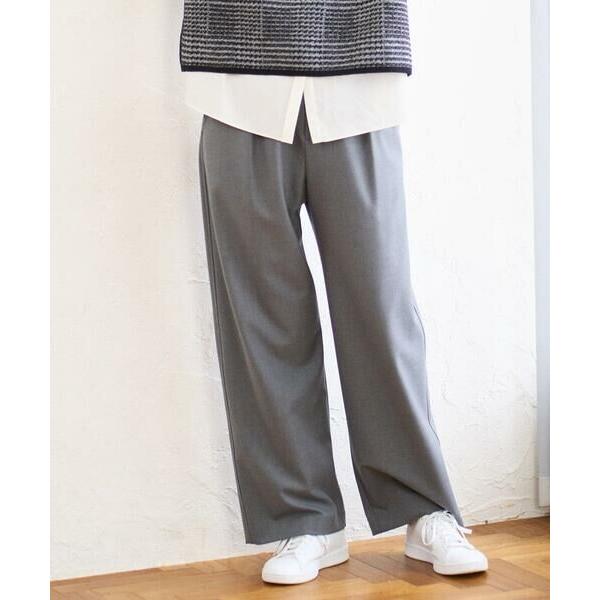 GEORGES RECH / ジョルジュ・レッシュ [日本製]裏起毛シャンブレージョガーワイドパンツ_1
