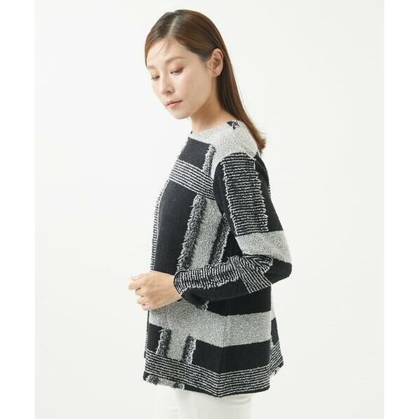 ジャンニ・ロ・ジュディチェ] リネン天竺ラインフラワープリントプル