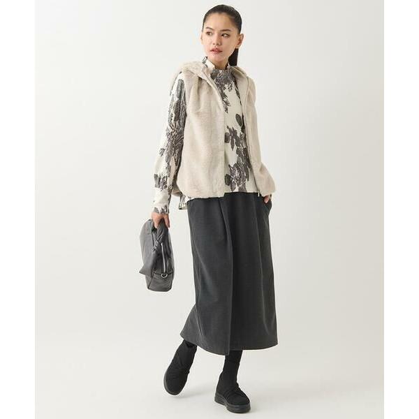 HIROKO BIS / ヒロコビス フェイクファーフードベスト /洗える