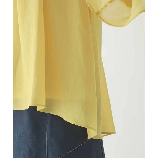 HIROKO BIS / ヒロコビス タックフレアエアリーブラウス /洗濯機で