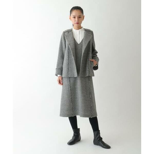 HIROKO BIS / ヒロコビス 千鳥チェックツイードジャンパースカート