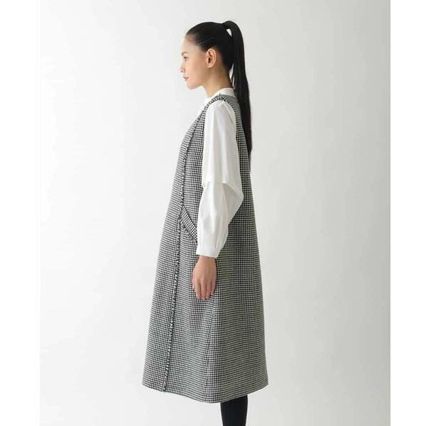 HIROKO BIS / ヒロコビス 千鳥チェックツイードジャンパースカート