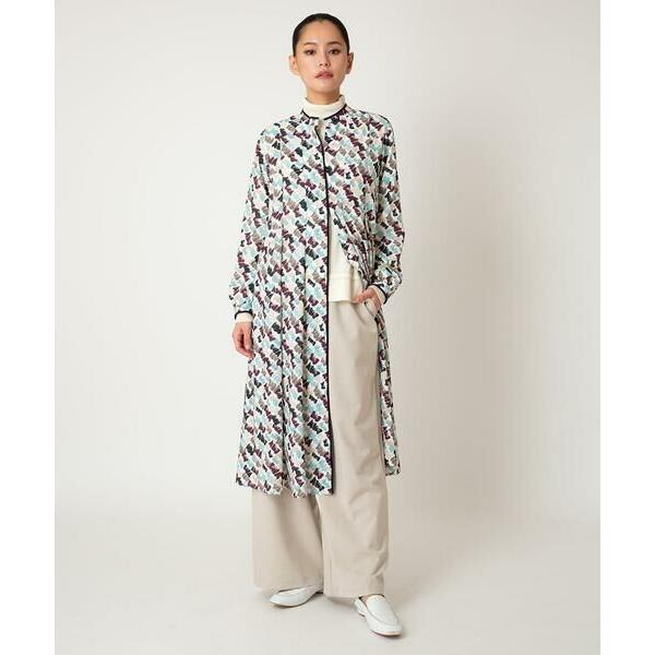 HIROKO BIS / ヒロコビス ペイント柄タックフレアワンピース /洗濯機で