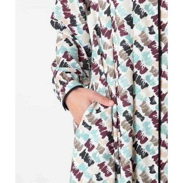 新品・47,300円☆HIROKO BIS/ペイント柄タックフレアワンピース HIROKO BIS / ヒロコビス ペイント柄タックフレアワンピース /洗濯機で