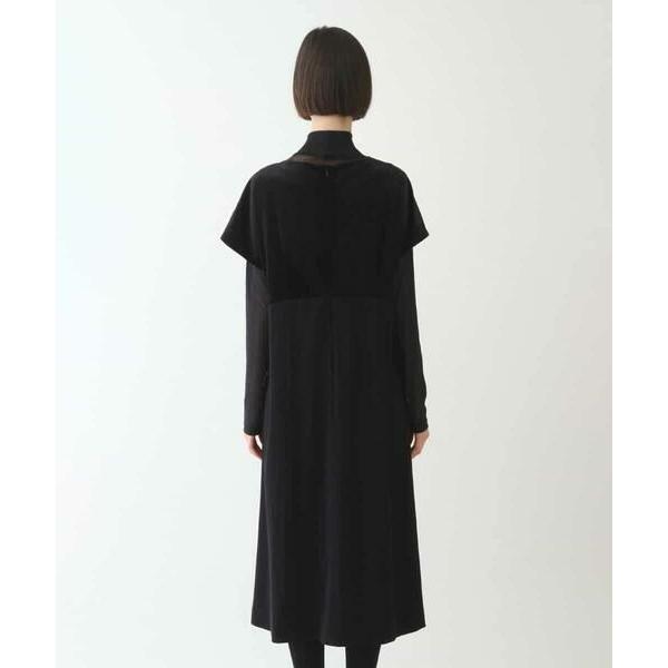 HIROKO BIS / ヒロコビス 【洗える】ベロア刺繍レースIライン半袖