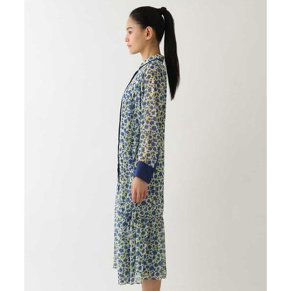 HIROKO BIS / ヒロコビス シフォンフラワーデザインワンピース /洗濯機