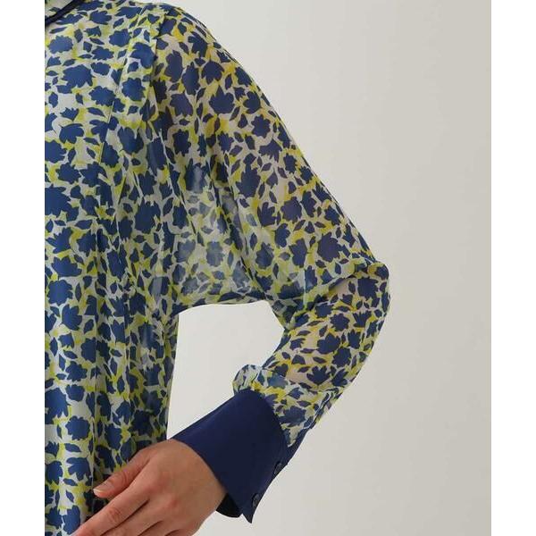 HIROKO BIS / ヒロコビス シフォンフラワーデザインワンピース /洗濯機