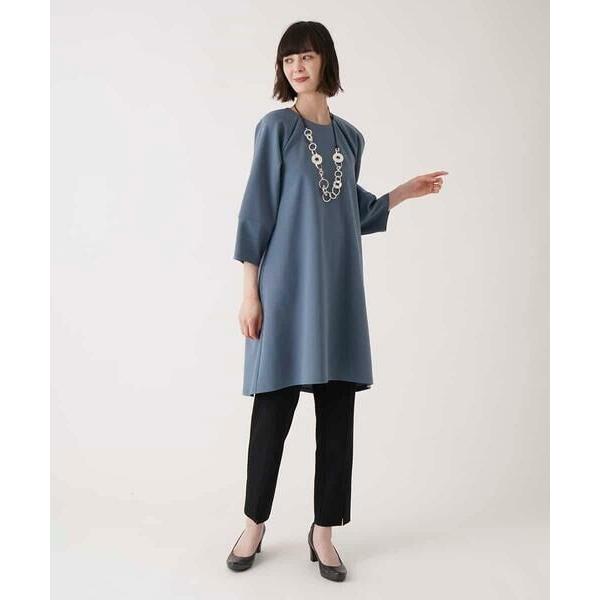 HIROKO BIS 襟付きジャージーチュニックブラウス　定価39,600円 HIROKO BIS / ヒロコビス 襟付きジャージーチュニックブラウス /洗濯機