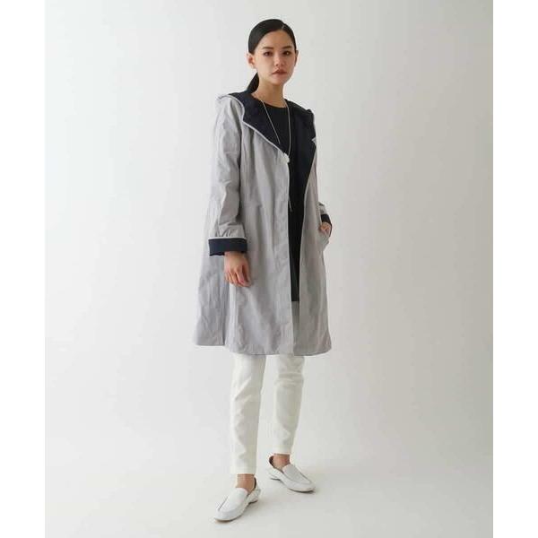HIROKO BIS / ヒロコビス リバーシブルタフタスプリングコート