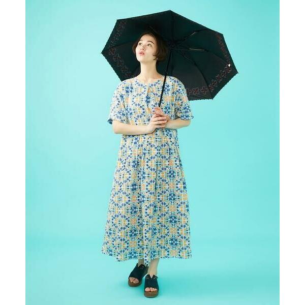 Jocomomola（ホコモモラ） 【晴雨兼用・UVカット】フラワー刺繍